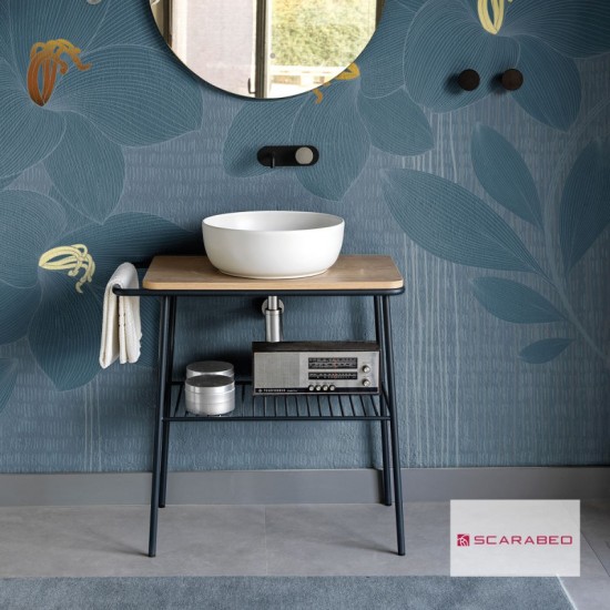 Έπιπλο Scarabeo Fuji 80 6018-8949 Rovere Χωρίς Νιπτήρα 